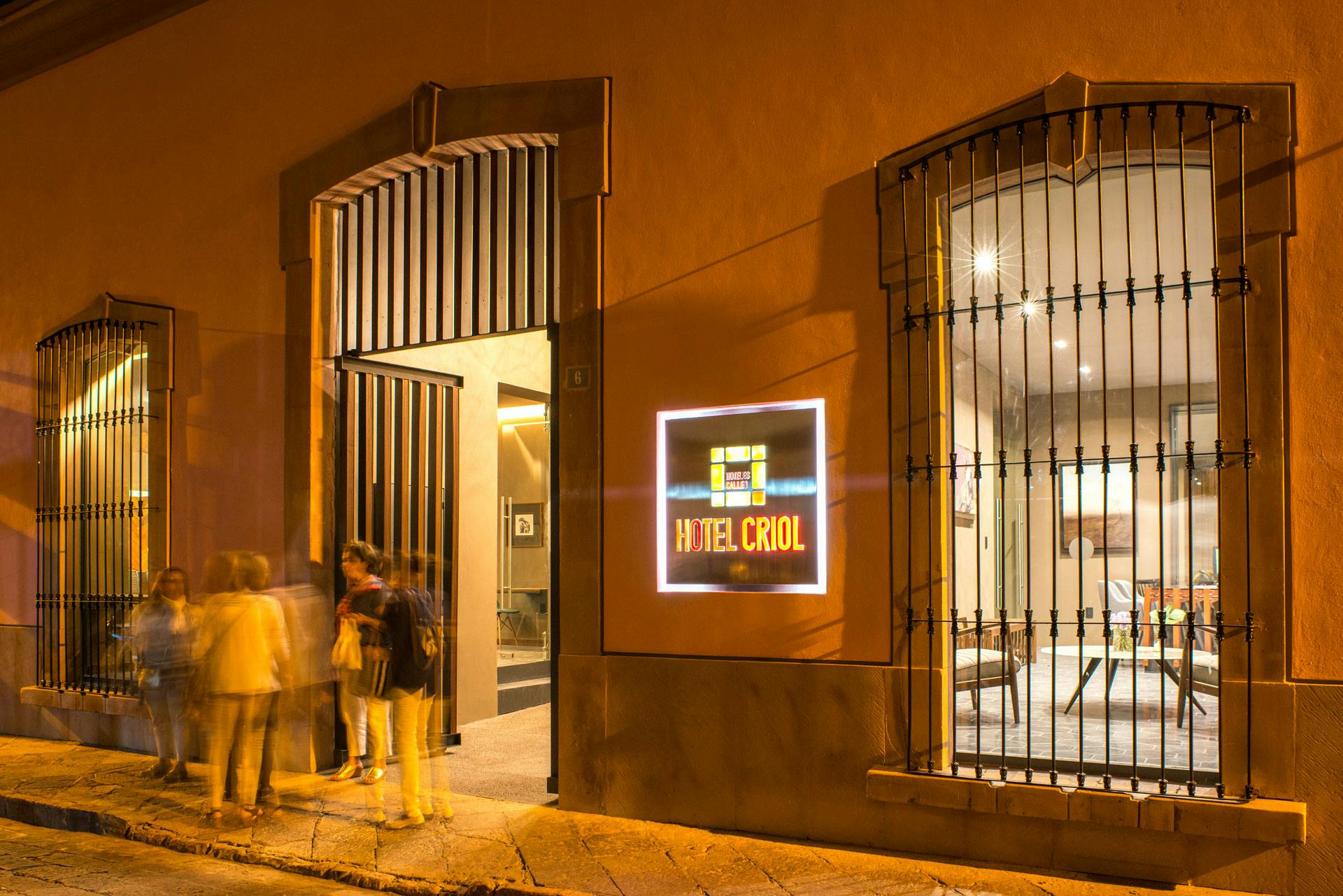 Fachada del Hotel Criol en el Centro de Querétaro
