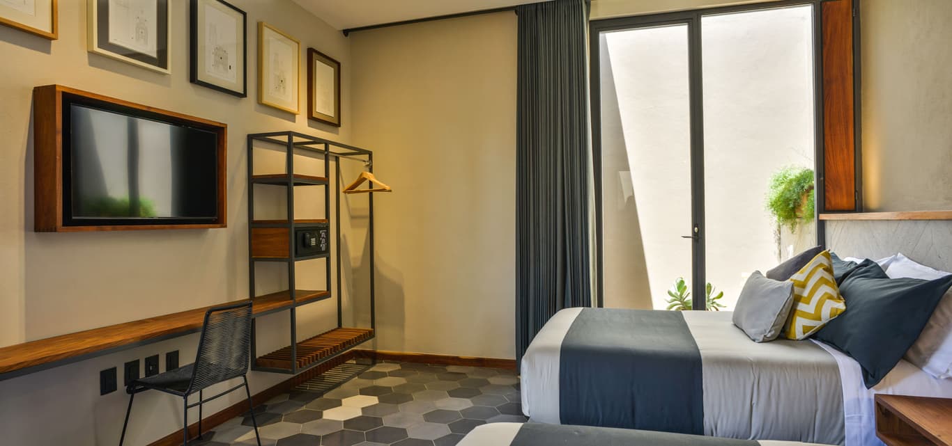 Suite doble del Hotel Criol en el Centro de Querétaro Suite doble del Hotel Criol en el Centro de Querétaro