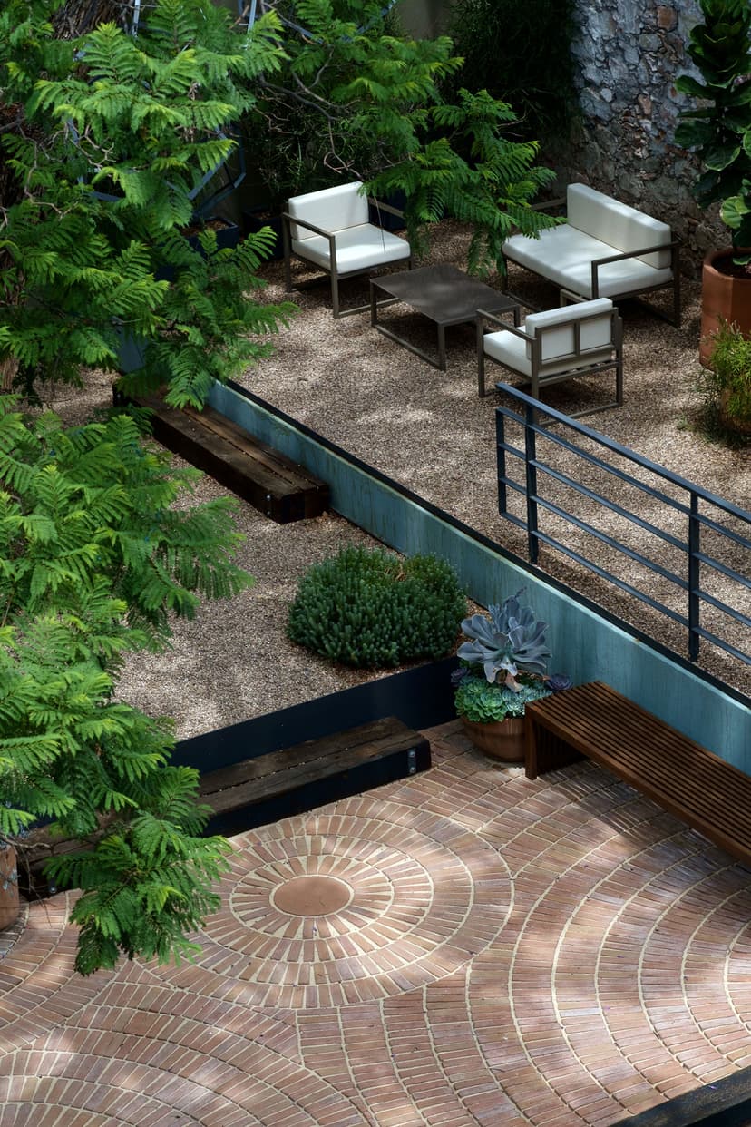 Área de descanso en la terraza del Hotel Criol en el Centro de Querétaro Área de descanso en la terraza del Hotel Criol en el Centro de Querétaro